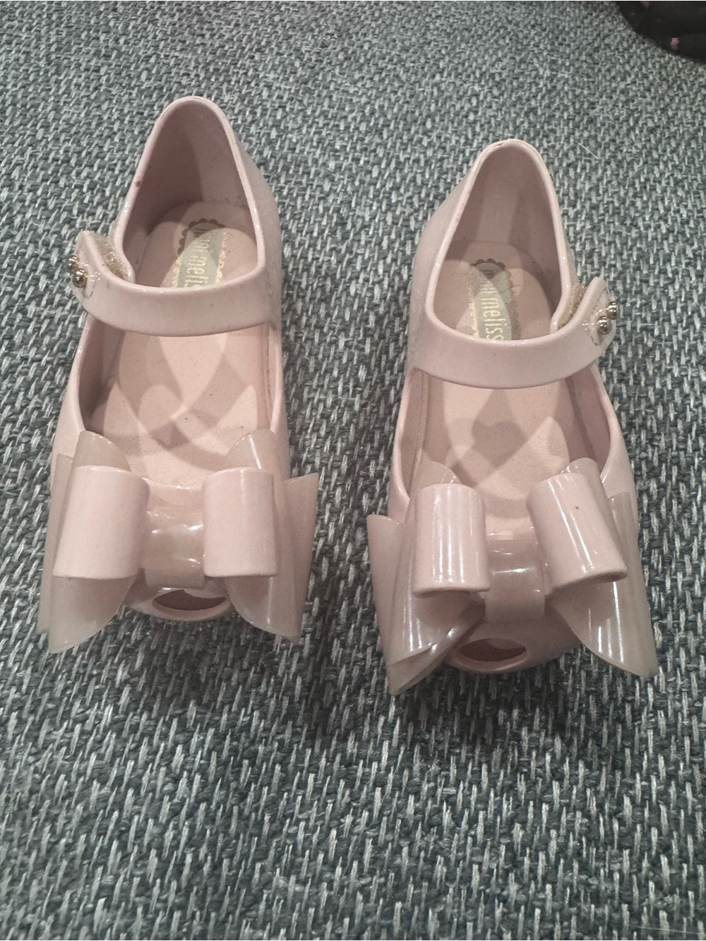 Kids mini Melissa Jelly Shoes with Bow - Pink